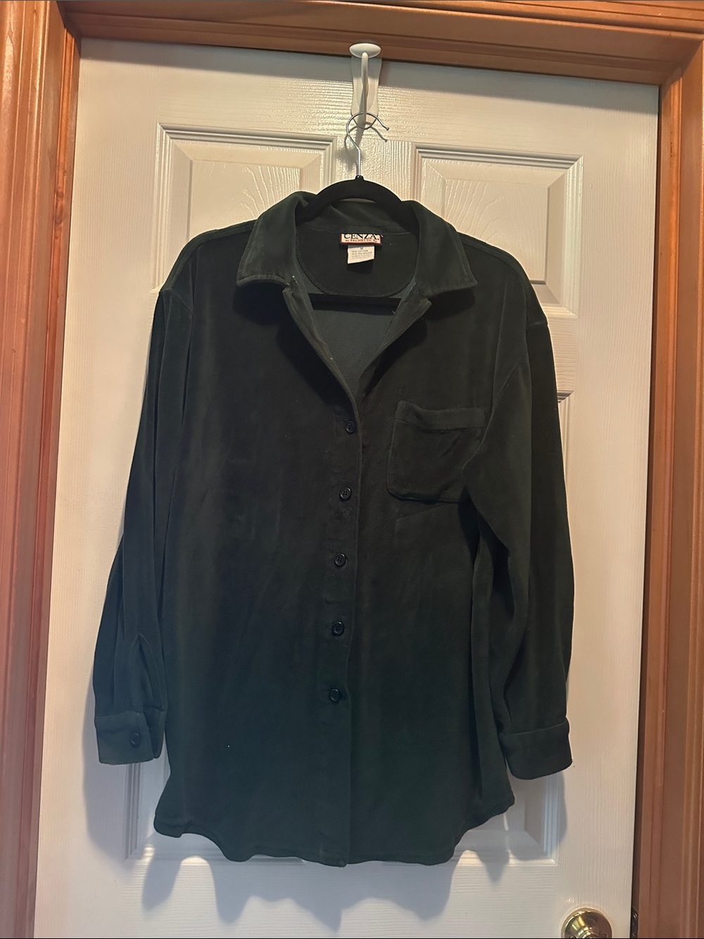 Vintage/Cenza/Green Long Sleeve Button-Up Shirt, women’s size med